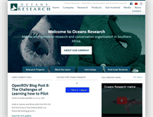 Tablet Screenshot of oceans-research.com